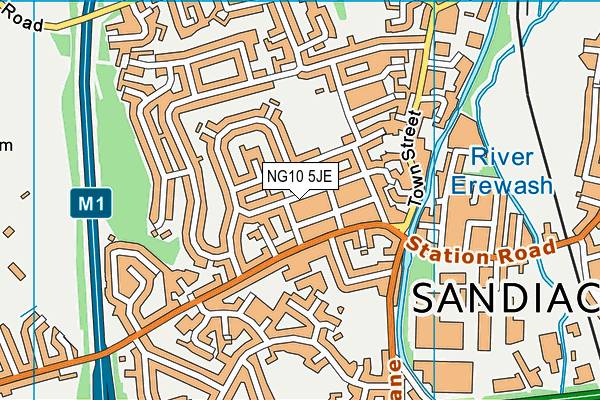 NG10 5JE map - OS VectorMap District (Ordnance Survey)