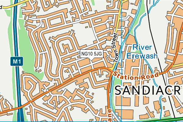 NG10 5JG map - OS VectorMap District (Ordnance Survey)