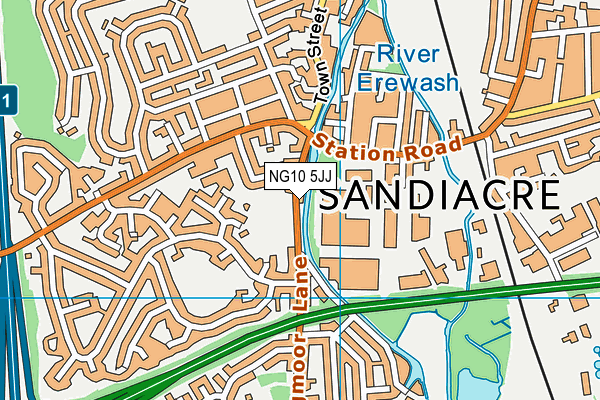 NG10 5JJ map - OS VectorMap District (Ordnance Survey)