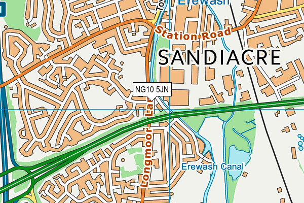 NG10 5JN map - OS VectorMap District (Ordnance Survey)