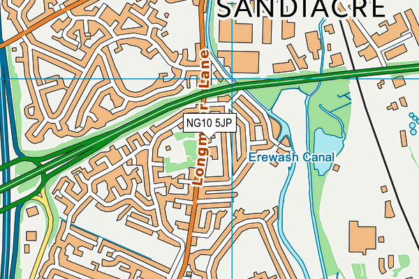 NG10 5JP map - OS VectorMap District (Ordnance Survey)