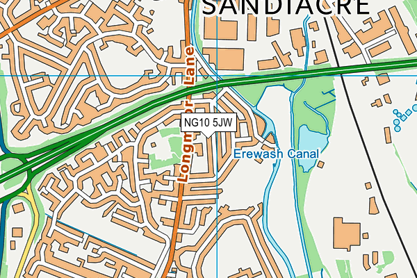 NG10 5JW map - OS VectorMap District (Ordnance Survey)