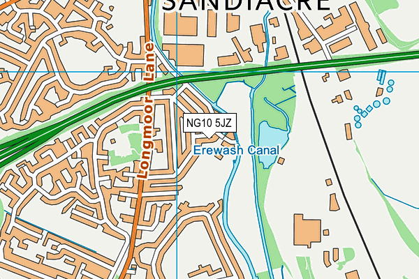 NG10 5JZ map - OS VectorMap District (Ordnance Survey)