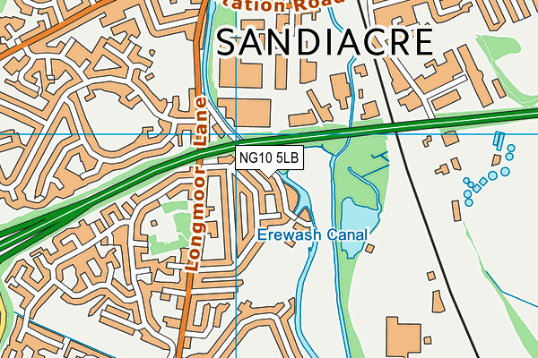 NG10 5LB map - OS VectorMap District (Ordnance Survey)