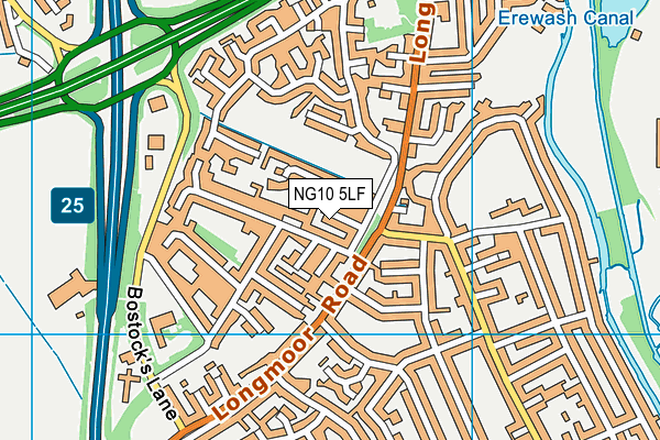 NG10 5LF map - OS VectorMap District (Ordnance Survey)