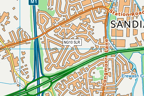 NG10 5LR map - OS VectorMap District (Ordnance Survey)