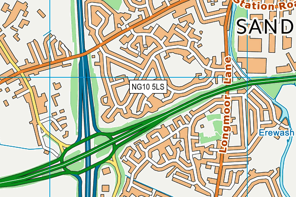 NG10 5LS map - OS VectorMap District (Ordnance Survey)