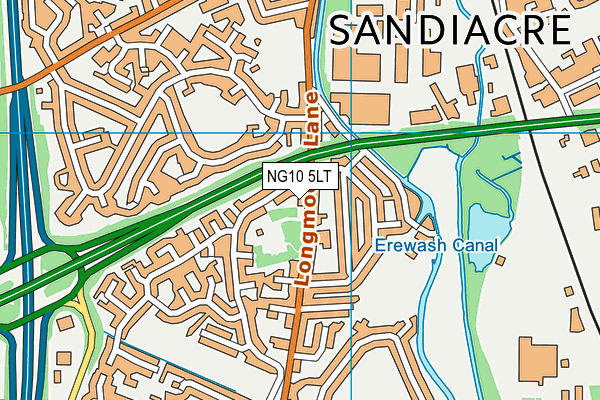 NG10 5LT map - OS VectorMap District (Ordnance Survey)