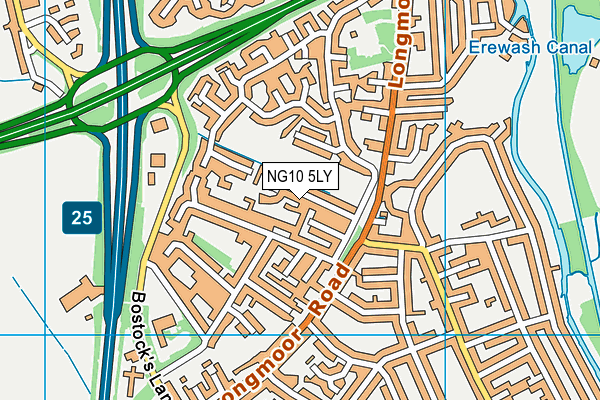 NG10 5LY map - OS VectorMap District (Ordnance Survey)