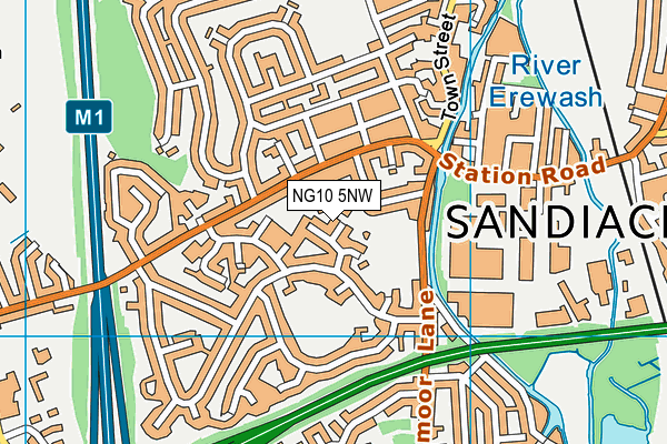 NG10 5NW map - OS VectorMap District (Ordnance Survey)