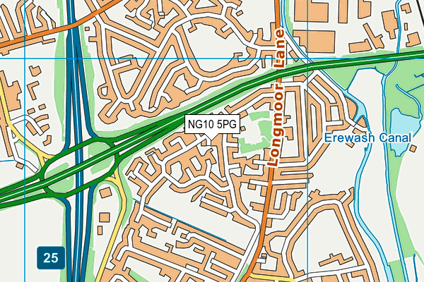 NG10 5PG map - OS VectorMap District (Ordnance Survey)