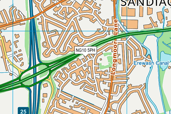 NG10 5PH map - OS VectorMap District (Ordnance Survey)