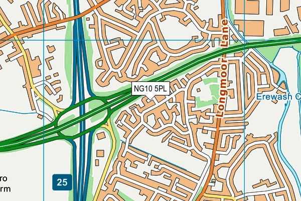 NG10 5PL map - OS VectorMap District (Ordnance Survey)