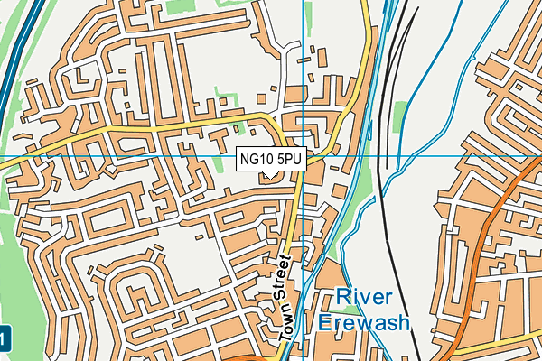 NG10 5PU map - OS VectorMap District (Ordnance Survey)