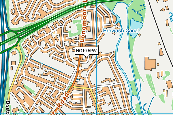 NG10 5PW map - OS VectorMap District (Ordnance Survey)