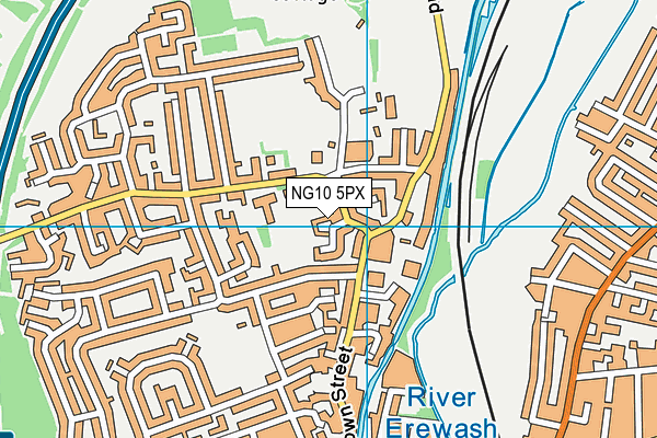 NG10 5PX map - OS VectorMap District (Ordnance Survey)