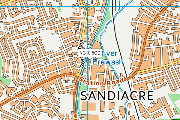 NG10 5QD map - OS VectorMap District (Ordnance Survey)