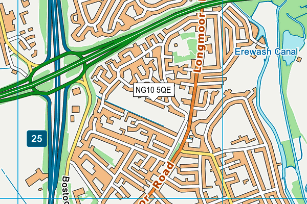 NG10 5QE map - OS VectorMap District (Ordnance Survey)