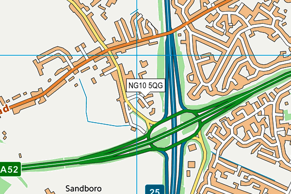 NG10 5QG map - OS VectorMap District (Ordnance Survey)