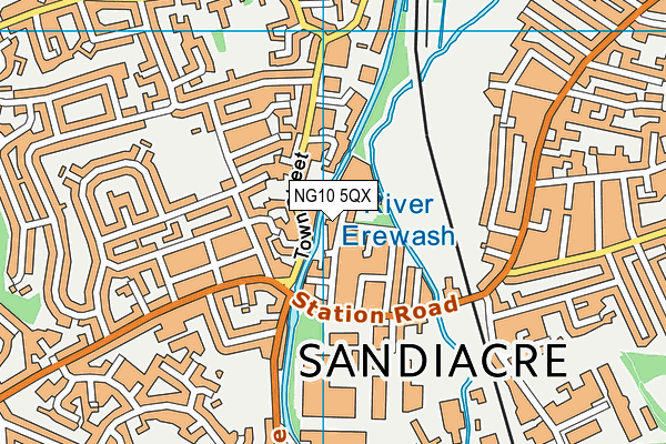 NG10 5QX map - OS VectorMap District (Ordnance Survey)