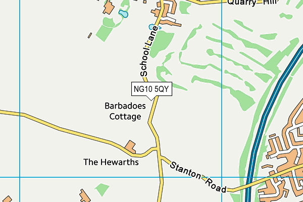 NG10 5QY map - OS VectorMap District (Ordnance Survey)