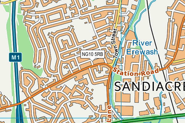 NG10 5RB map - OS VectorMap District (Ordnance Survey)