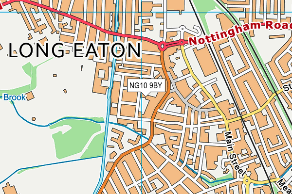NG10 9BY map - OS VectorMap District (Ordnance Survey)