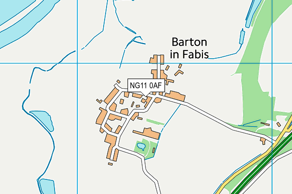 NG11 0AF map - OS VectorMap District (Ordnance Survey)