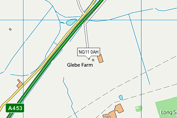 NG11 0AH map - OS VectorMap District (Ordnance Survey)