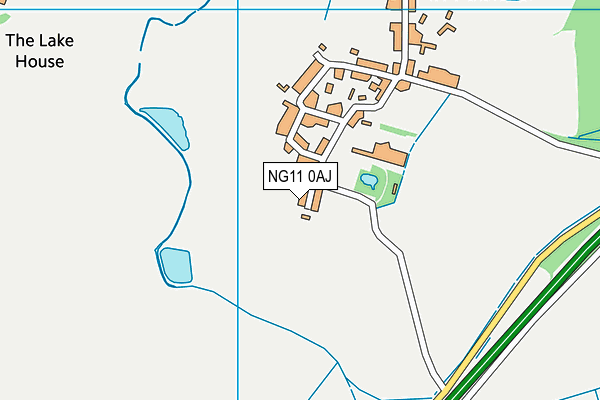 NG11 0AJ map - OS VectorMap District (Ordnance Survey)