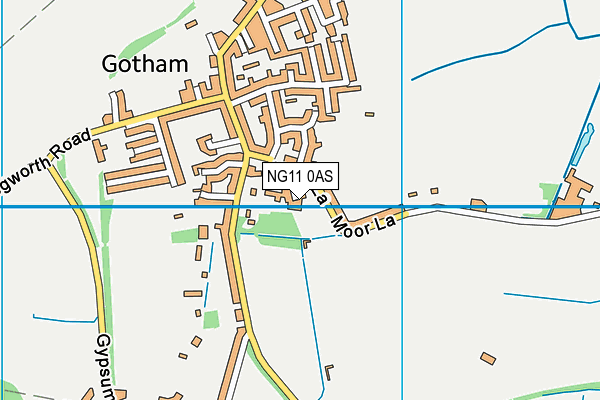 NG11 0AS map - OS VectorMap District (Ordnance Survey)