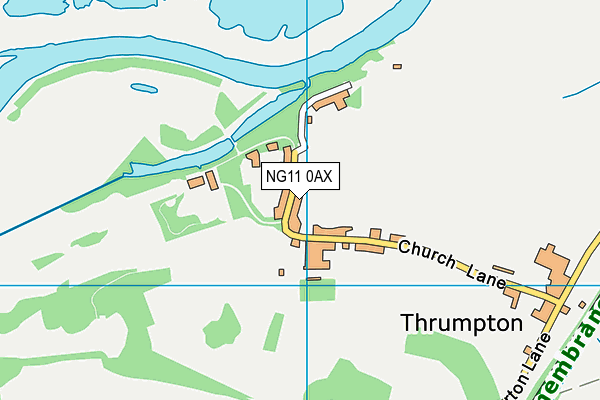 NG11 0AX map - OS VectorMap District (Ordnance Survey)