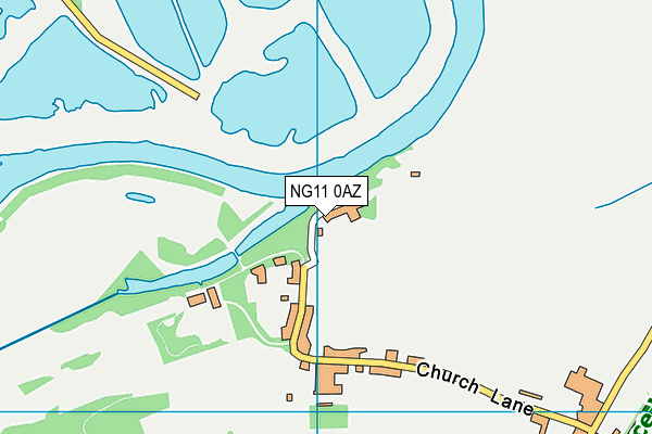 NG11 0AZ map - OS VectorMap District (Ordnance Survey)