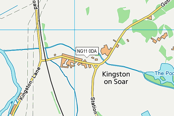 NG11 0DA map - OS VectorMap District (Ordnance Survey)