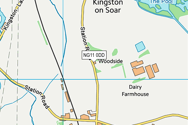 NG11 0DD map - OS VectorMap District (Ordnance Survey)