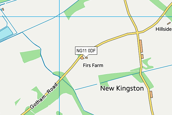 NG11 0DF map - OS VectorMap District (Ordnance Survey)