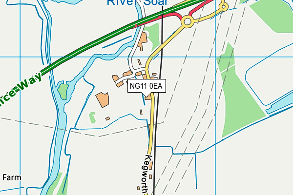 NG11 0EA map - OS VectorMap District (Ordnance Survey)