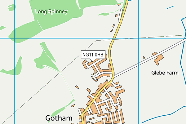 NG11 0HB map - OS VectorMap District (Ordnance Survey)