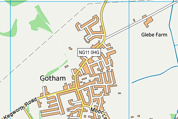 NG11 0HG map - OS VectorMap District (Ordnance Survey)