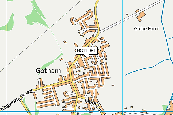 NG11 0HL map - OS VectorMap District (Ordnance Survey)