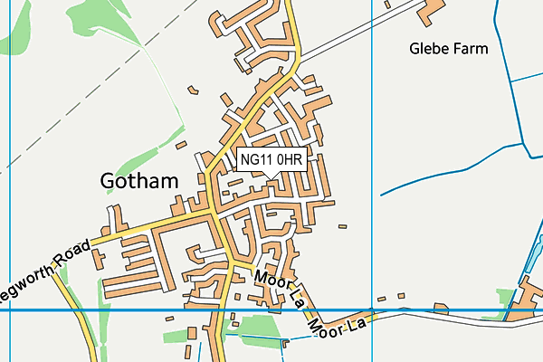 NG11 0HR map - OS VectorMap District (Ordnance Survey)