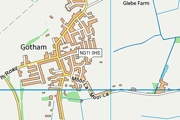 NG11 0HS map - OS VectorMap District (Ordnance Survey)