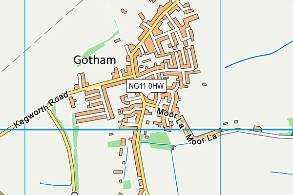 NG11 0HW map - OS VectorMap District (Ordnance Survey)