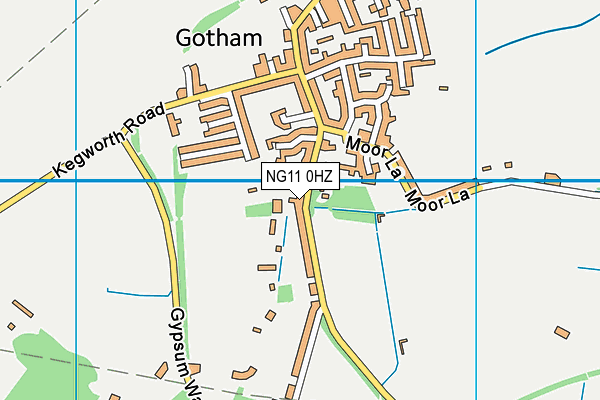 NG11 0HZ map - OS VectorMap District (Ordnance Survey)