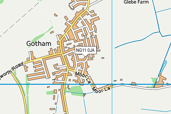 NG11 0JA map - OS VectorMap District (Ordnance Survey)