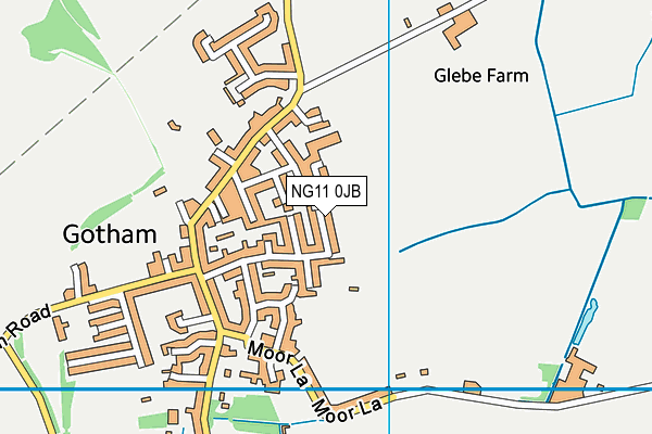 NG11 0JB map - OS VectorMap District (Ordnance Survey)
