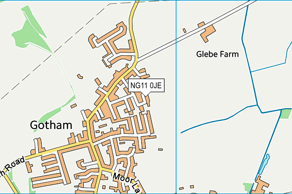 NG11 0JE map - OS VectorMap District (Ordnance Survey)