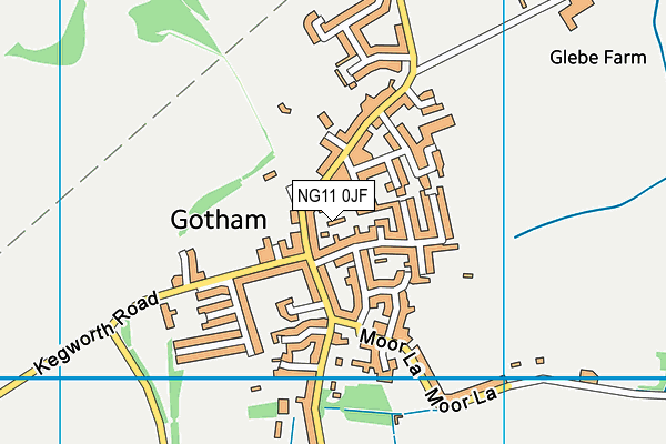 NG11 0JF map - OS VectorMap District (Ordnance Survey)