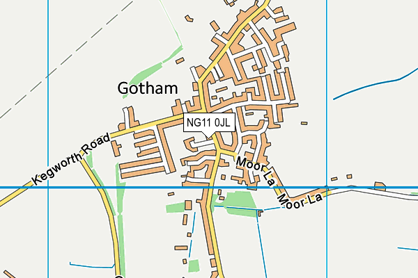 NG11 0JL map - OS VectorMap District (Ordnance Survey)