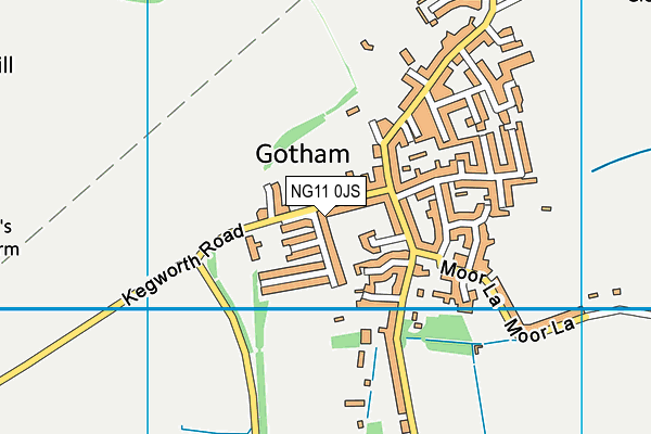 NG11 0JS map - OS VectorMap District (Ordnance Survey)